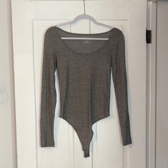 American Eagle Outfitters Tops - Brown and Tan Soft Bodysuit
